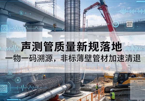 荣县声测管质量新规落地，一物一码溯源，非标薄壁管材加速清退
